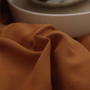 Burnt Orange Pom Poms Pillowcases Set of 2 - King Size