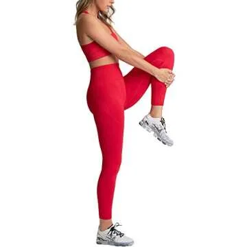 Women's Yoga Outfit: Seamless Leggings & Sports Bra