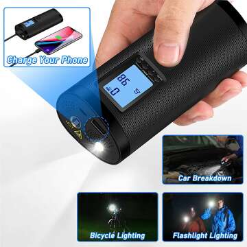 VEEAPE Portable Tire Inflator 150PSI LED Light