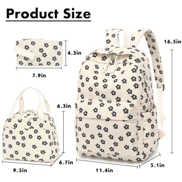 Stylish Bluboon Backpack with Lunch Box for Teens