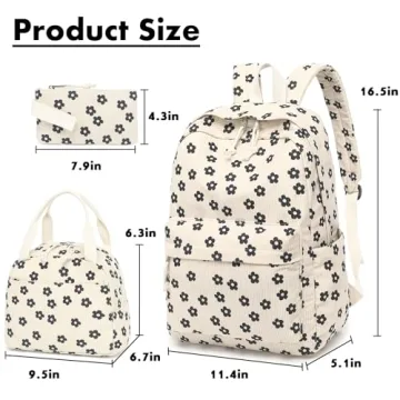 Stylish Bluboon Backpack with Lunch Box for Teens