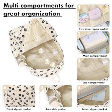 Stylish Bluboon Backpack with Lunch Box for Teens