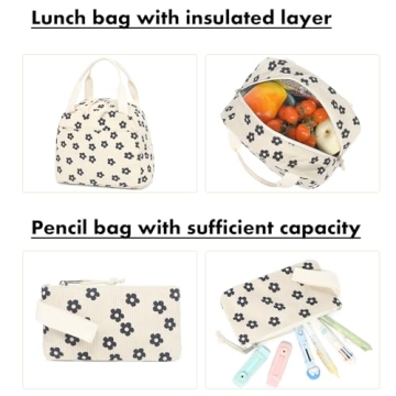 Stylish Bluboon Backpack with Lunch Box for Teens