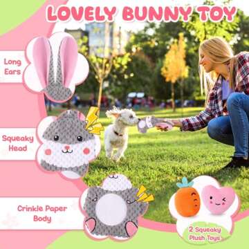 Zeaxuie Puppy Toy Set for Teething - 9 Pack Interactive Toys