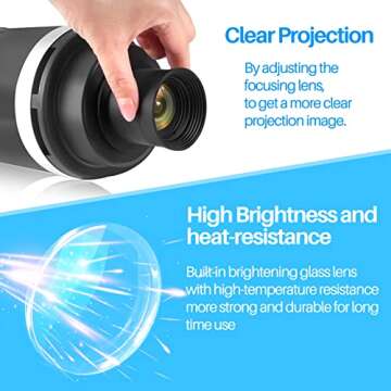 WELLMAKING Conical Snoot Bowens Mount Studio Lighting Accessory,4 Color Filters and 6 Gobos Included for Monolight Photography LED Light and Strobe Light Photographic Equipment. Not Include prime Lens