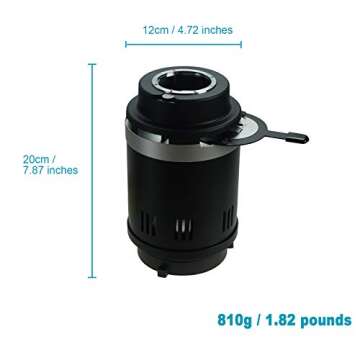 WELLMAKING Conical Snoot Bowens Mount Studio Lighting Accessory,4 Color Filters and 6 Gobos Included for Monolight Photography LED Light and Strobe Light Photographic Equipment. Not Include prime Lens