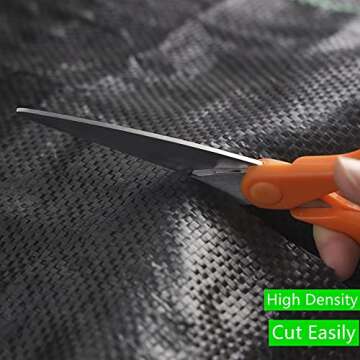 EXTRAEASY Weed Barrier Fabric 3.2oz Heavy Duty - 4ft x 300ft Landscape Fabric | Easy Install & Rugge...