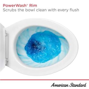 American Standard 288DA114.020 H2Optimum Two-Piece Toilet, Round Front, Standard Height, White, 1.1 gpf