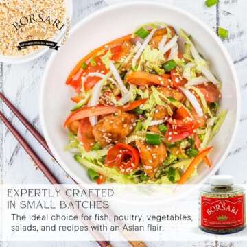 Borsari Orange Ginger Seasoned Salt - Gourmet Salt For Cooking With Orange Ginger and Herbs - Gluten Free All Natural and Keto Friendly Multi-Purpose Seasoning - 4 oz Shaker Bottle