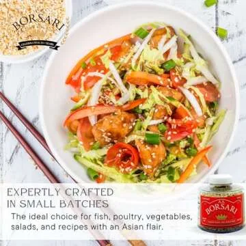 Borsari Orange Ginger Seasoned Salt - Gourmet Salt For Cooking With Orange Ginger and Herbs - Gluten Free All Natural and Keto Friendly Multi-Purpose Seasoning - 4 oz Shaker Bottle