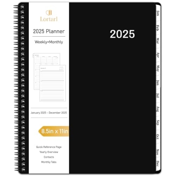 2025 Planner - 2025 Planner Weekly and Monthly from Jan. 2025 to Dec. 2025, Calendar Planner 2025 wi...