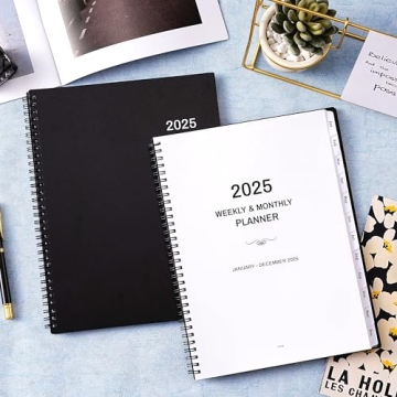 2025 Planner - 2025 Planner Weekly and Monthly from Jan. 2025 to Dec. 2025, Calendar Planner 2025 with Spiral Bound, 2025 Planner 8.5'' x 11''