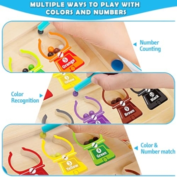 Engaging BainGesk Magnetic Color Maze for Toddlers 3-5