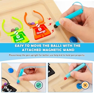 Engaging BainGesk Magnetic Color Maze for Toddlers 3-5