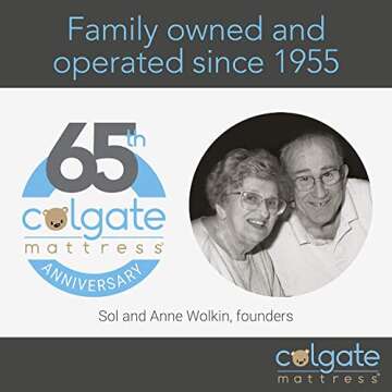 Colgate Mattress Eco Classica III 2-Stage Baby & Toddler Mattress | Organic Waterproof Cotton Cover | Hypoallergenic | Eco-Friendly Foam | GREENGUARD Gold Certified