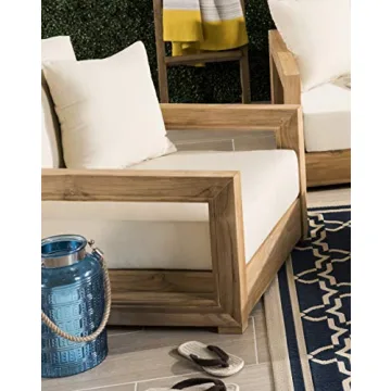 SAFAVIEH Couture Montford Brazilian Teak Indoor/Outdoor Arm Chair