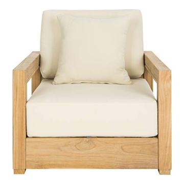 SAFAVIEH Couture Montford Brazilian Teak Indoor/Outdoor Arm Chair