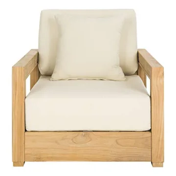 SAFAVIEH Couture Montford Brazilian Teak Indoor/Outdoor Arm Chair