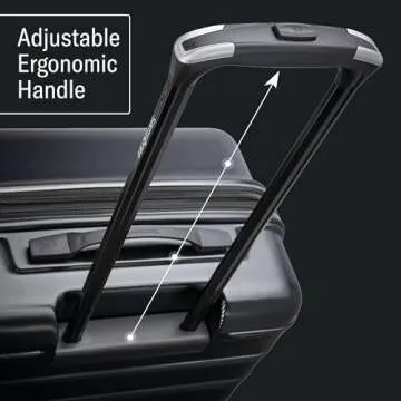 Samsonite Omni 2 Hardside Expandable Luggage with Spinner Wheels, Solid Charcoal, Carry-On 19-Inch