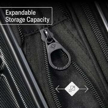 Samsonite Omni 2 Hardside Expandable Luggage with Spinner Wheels, Solid Charcoal, Carry-On 19-Inch