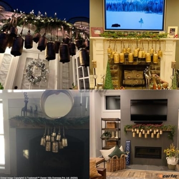 Vintage Rustic Metal Harmony Cow Bells Set of 3