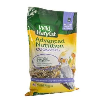 Wild Harvest Cockatiel Food - Seed & Grain Mix 8lbs