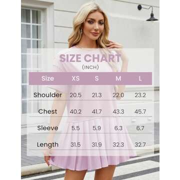 WEQULE Women's Summer Mini Dress Casual Loose Crew Neck Flowy Peplum Sundress Tunic Babydoll Tops (Mauve-S)