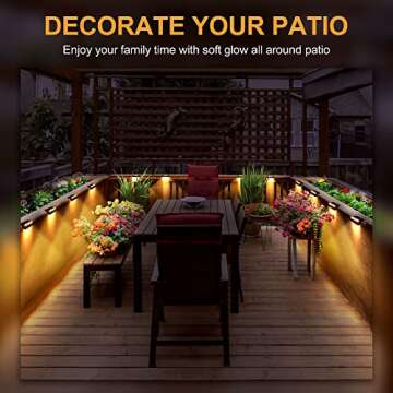 SOLPEX Solar Fence Lights - Waterproof, Outdoor Lighting