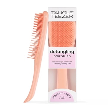 Tangle Teezer Ultimate Detangler Brush for All Hair Types - Wet & Dry, Apricot