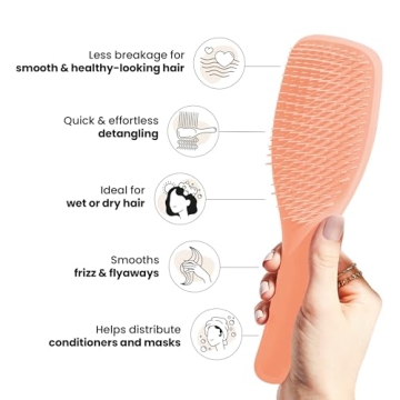 Ultimate Detangler Hairbrush for Wet & Dry Hair