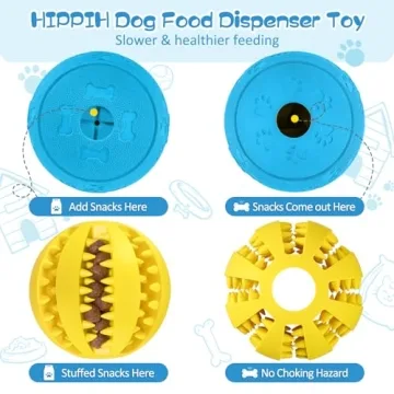 HIPPIH Dog Puzzle Toys 2 Pack for Interactive Play