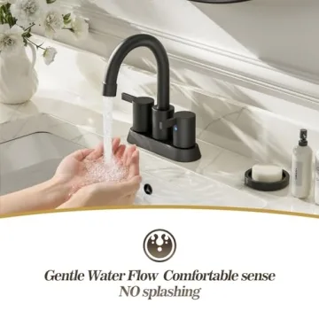 Modern Matte Black Bathroom Faucet for Stylish Spaces