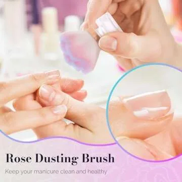 MelodySusie Nail Art Dusting Brush,Dust Collector Brush, Blush Brush, Boose Powder Brush,Makeup Brushes Acrylic Nail Tools