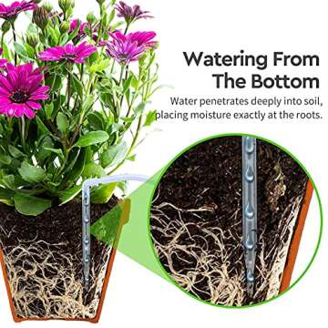 Automatic Irrigation System, DIY Automatic Drip Irrigation Kit Self Watering System with Timer, USB Power Operation & 30-Day Programming Vacation Plant Watering Devices for Indoor Potted Plants
