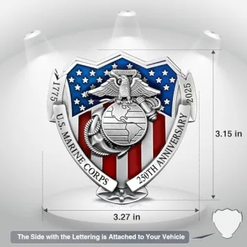 2025 Marine Corps 250th Anniversary Car Emblem