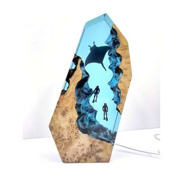 Manta Rays Couple Night Light - Scuba Diver Decor