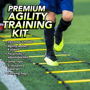 BIG B PRO SPORTS Speed Agility Training Set for All Athletes - Enhance Skills!