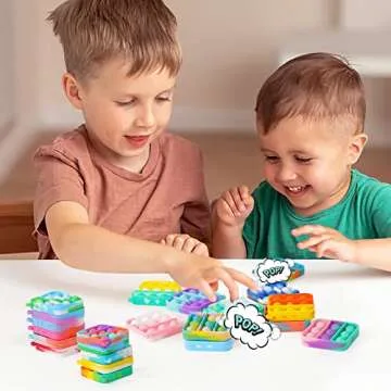 Mini Pop Keychain Fidget Toys Party Favors for Kids