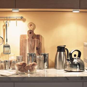 TBTeek Super Bright Closet Lights - 4 Pack, LED Tap Light for Emergency and Home