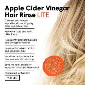 dpHUE Apple Cider Vinegar Hair Rinse Lite - Gentle Shine