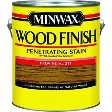 Minwax Wood Finish Semi-Transparent Provincial Oil-Based Wood Stain - 1 Gallon for Beautiful, Lastin...