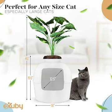 eXuby Hidden Planter Litter Box - Stylish Cat Solution