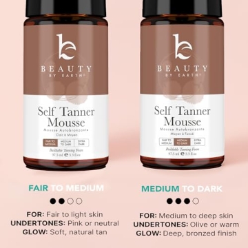Natural Self Tanner Mousse for Streak-Free Natural Tan