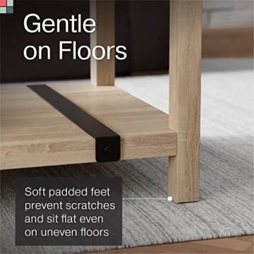 Elegant Stead Farmhouse Rectangular Coffee Table - 2024 Collection