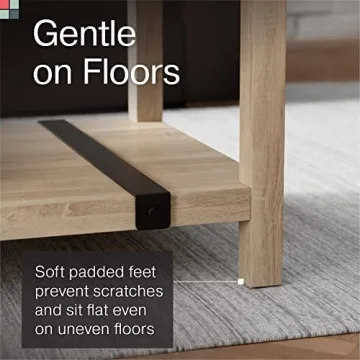 Elegant Stead Farmhouse Rectangular Coffee Table - 2024 Collection