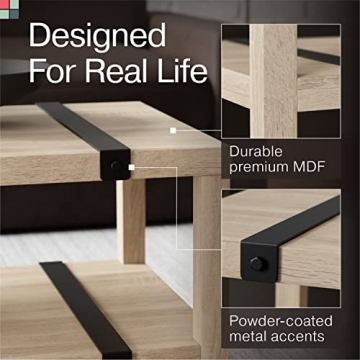 Elegant Stead Farmhouse Rectangular Coffee Table - 2024 Collection