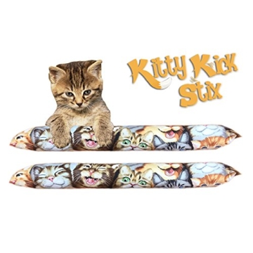 Kitty Kick Stix 15" Original Catnip Kicker Toy Set of 2 - Handmade in USA by Cat Lovers