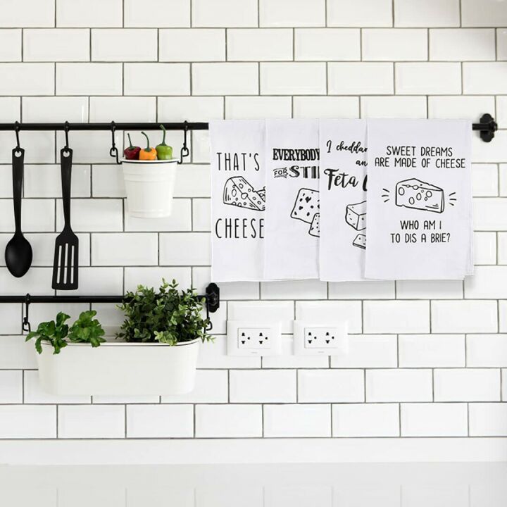 Funny Cheese Kitchen Towels Set - Great Gifts