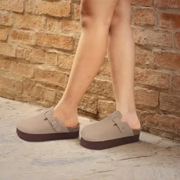 KIDMI Comfortable Platform Clogs for Stylish Women