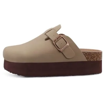 KIDMI Comfortable Platform Clogs for Stylish Women